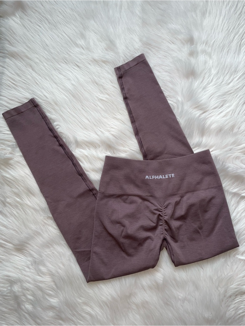Alphalete amplify leggings purple booty scrunch women’s M medium activewear 25”